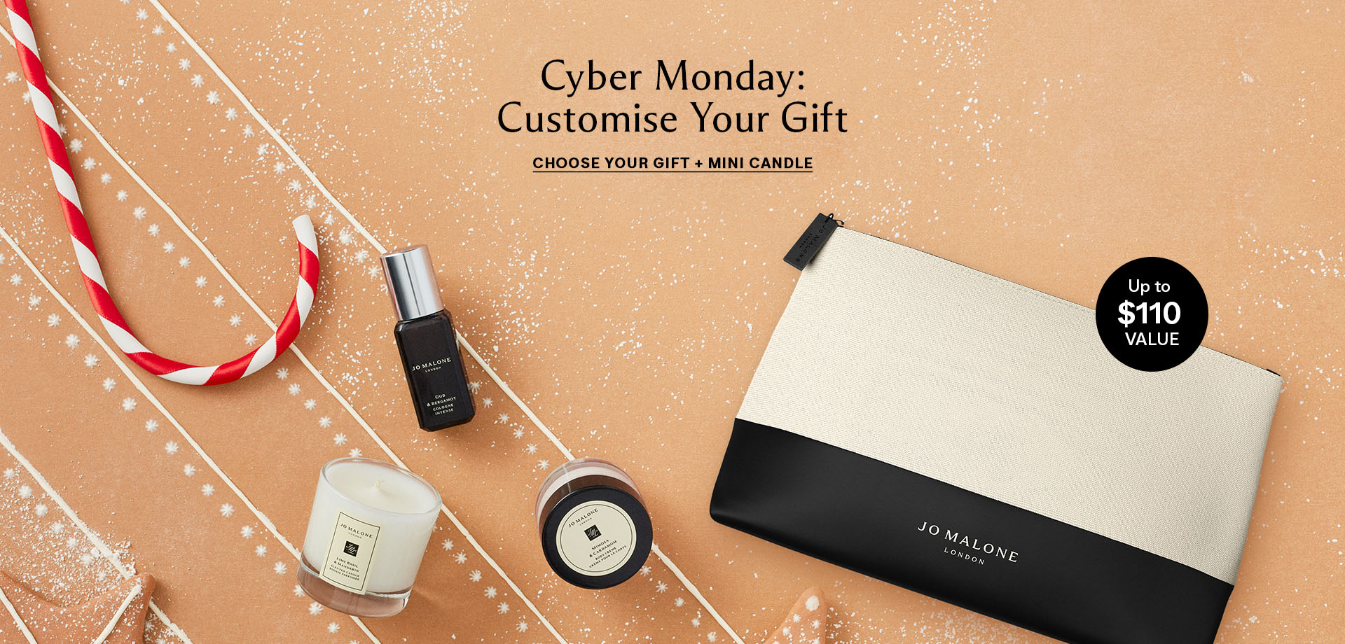 Build Your Gift Event with any $90 order plus a mini candle when you spend $140 or more (Up to $110 Value)