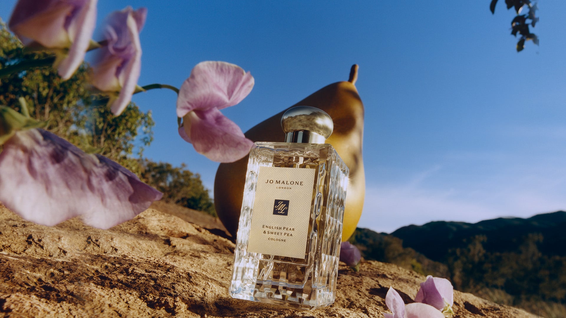 Tempting Pears Meet Pastel Sweet Peas. Shop English Pear & Sweet Pea Cologne.